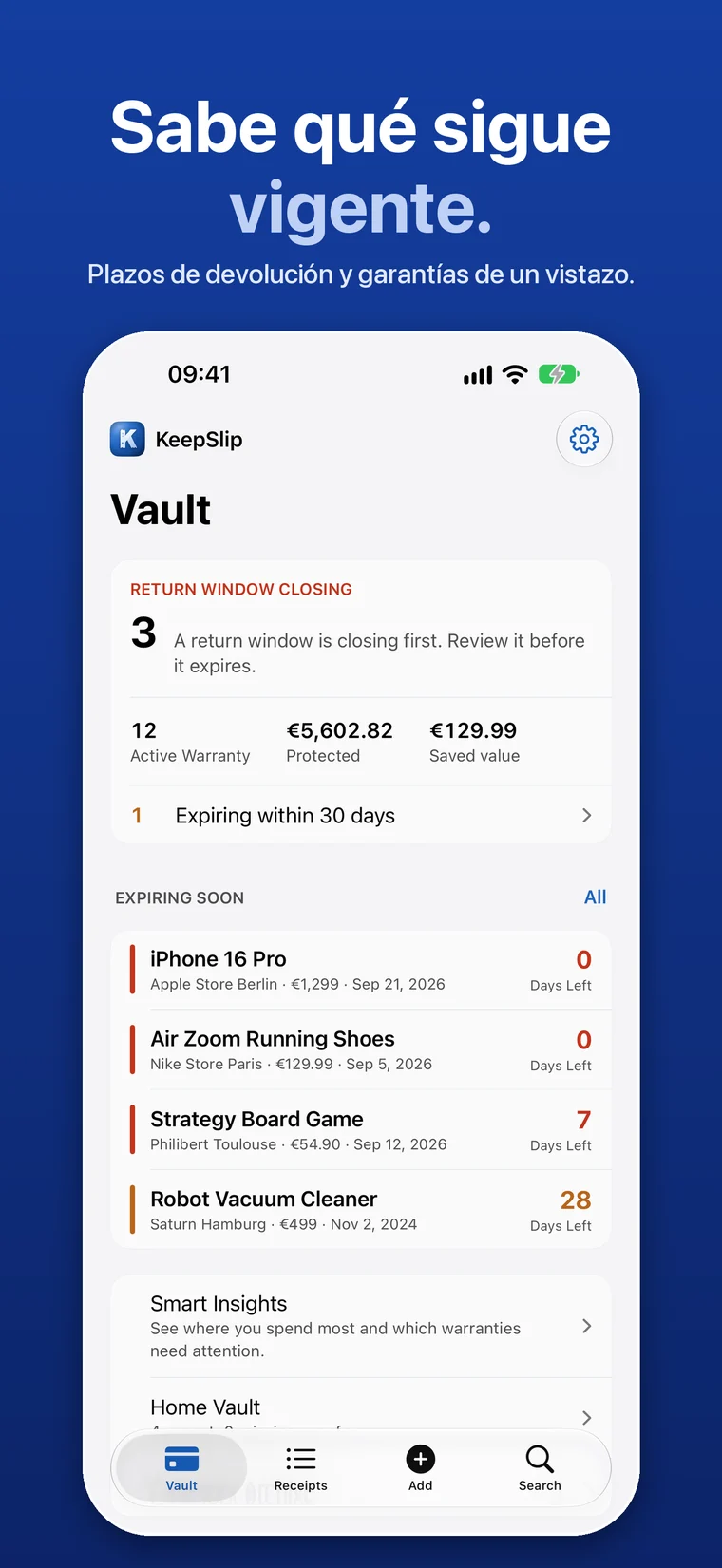 KeepSlip app