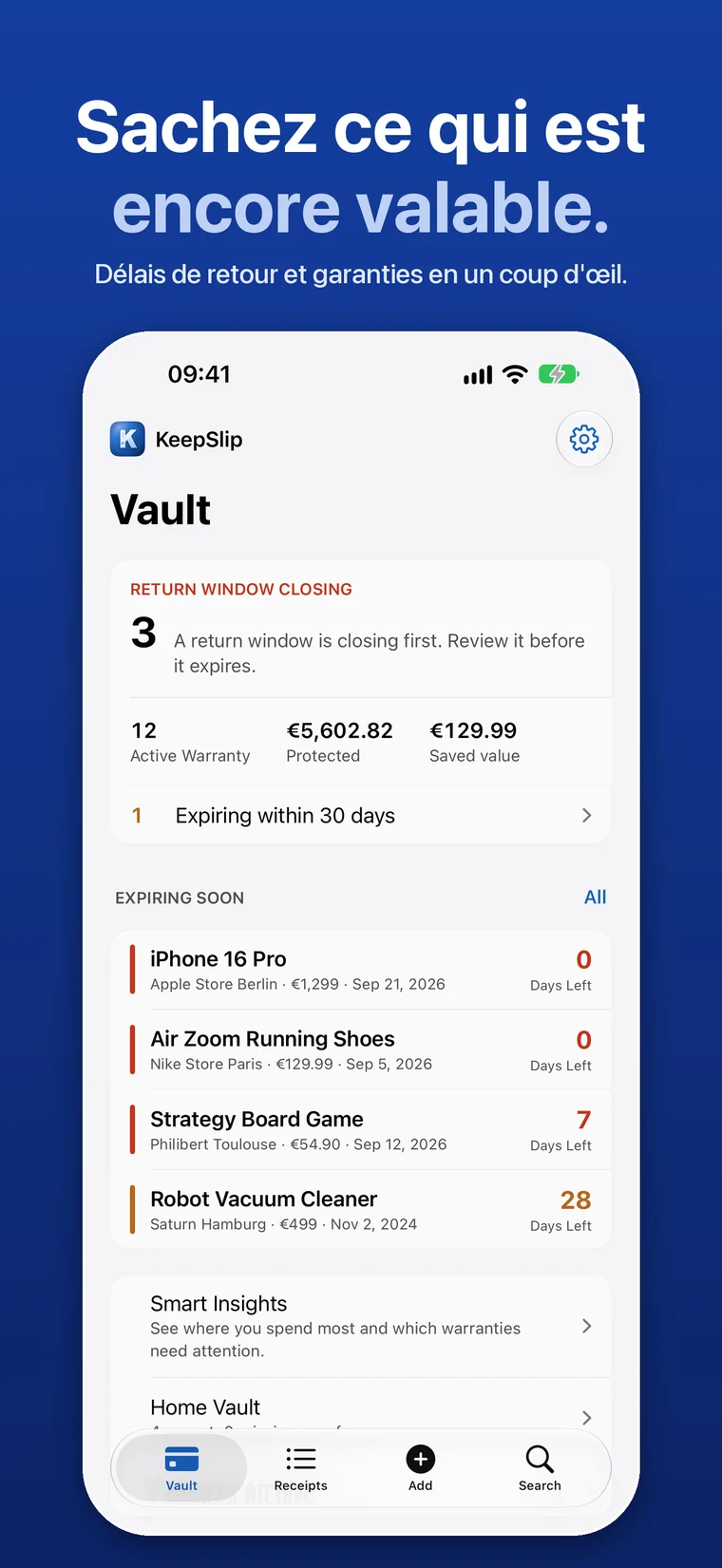 KeepSlip app