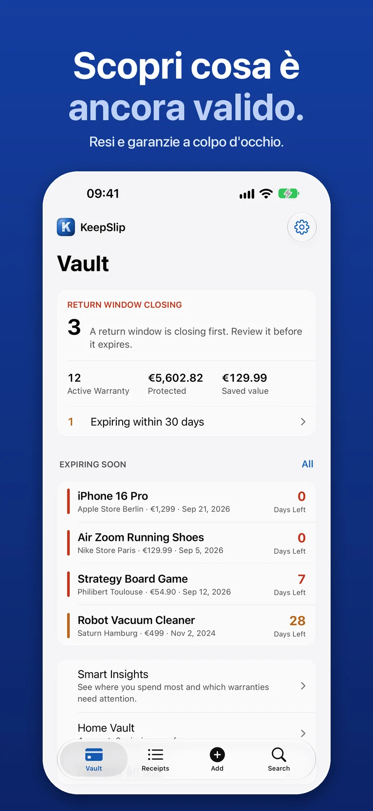 KeepSlip app