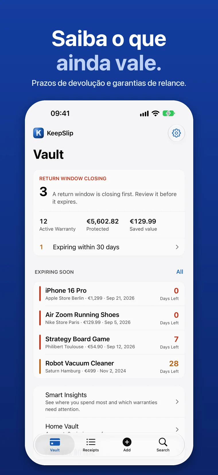 KeepSlip app