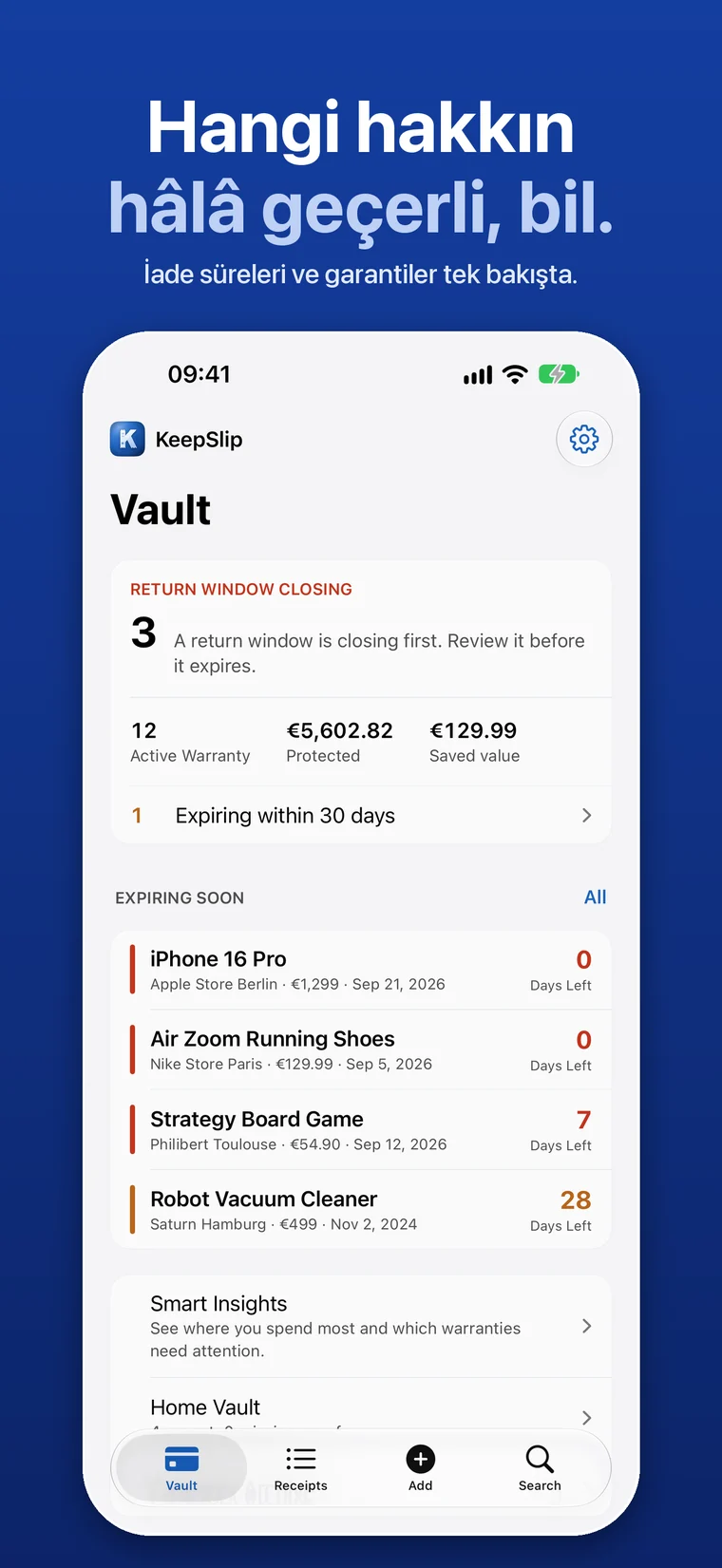 KeepSlip app